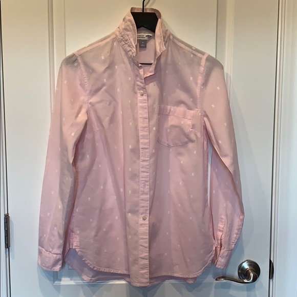 Pink printed button down! - Picture 2 of 5